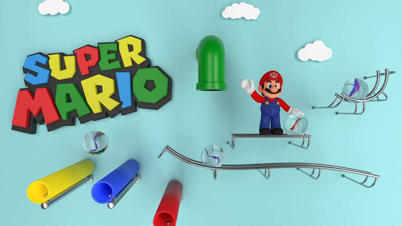 Marble gra motyw Mario na r&oacute;żnych instrumentach #marblemusic #supermariobros