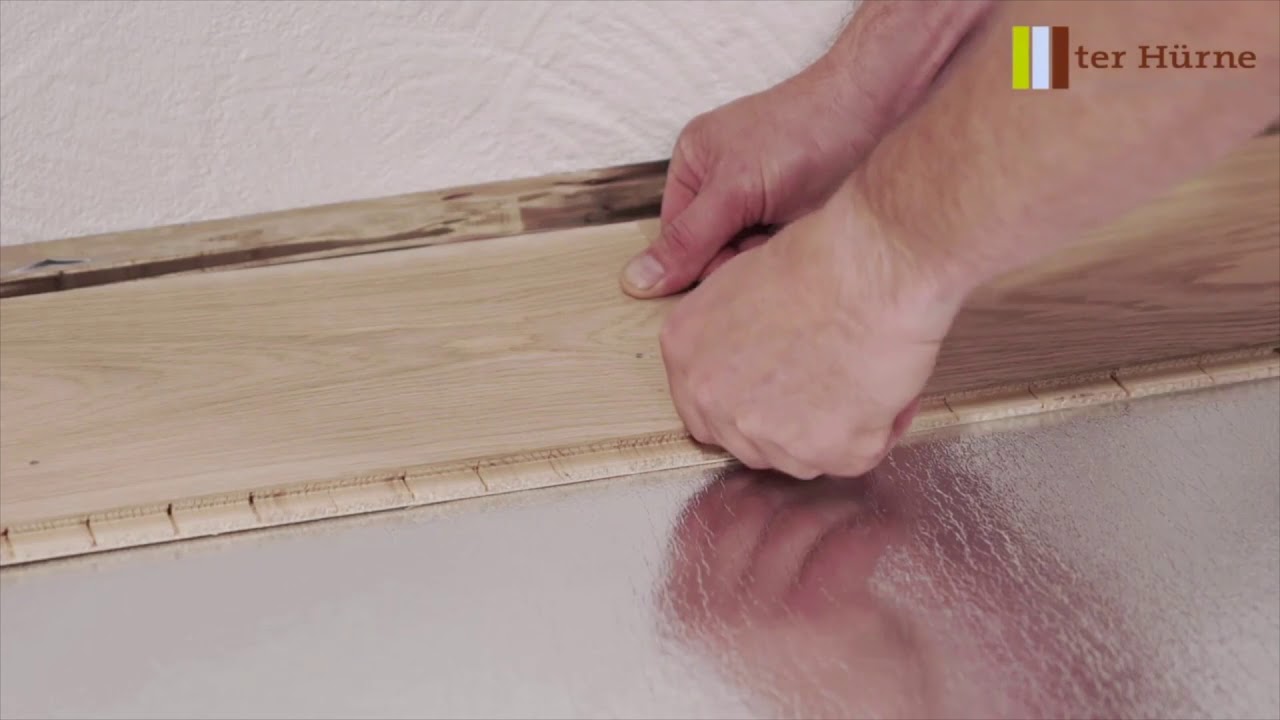ter H&uuml;rne Installing Engineered Wood Flooring | Laying with CLICKitEASY