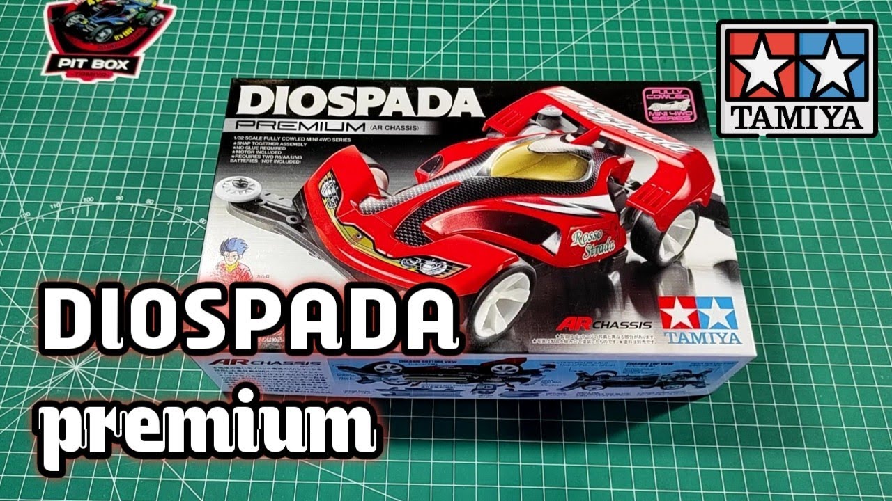 UNBOXING & RAKIT DIOSPADA PREMIUM AR CHASSIS MINI4WD