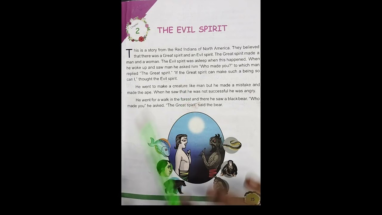 CLASS 2, TERM 2, CHAPTER 2, THE EVIL SPIRIT,    NCERT  CBSE