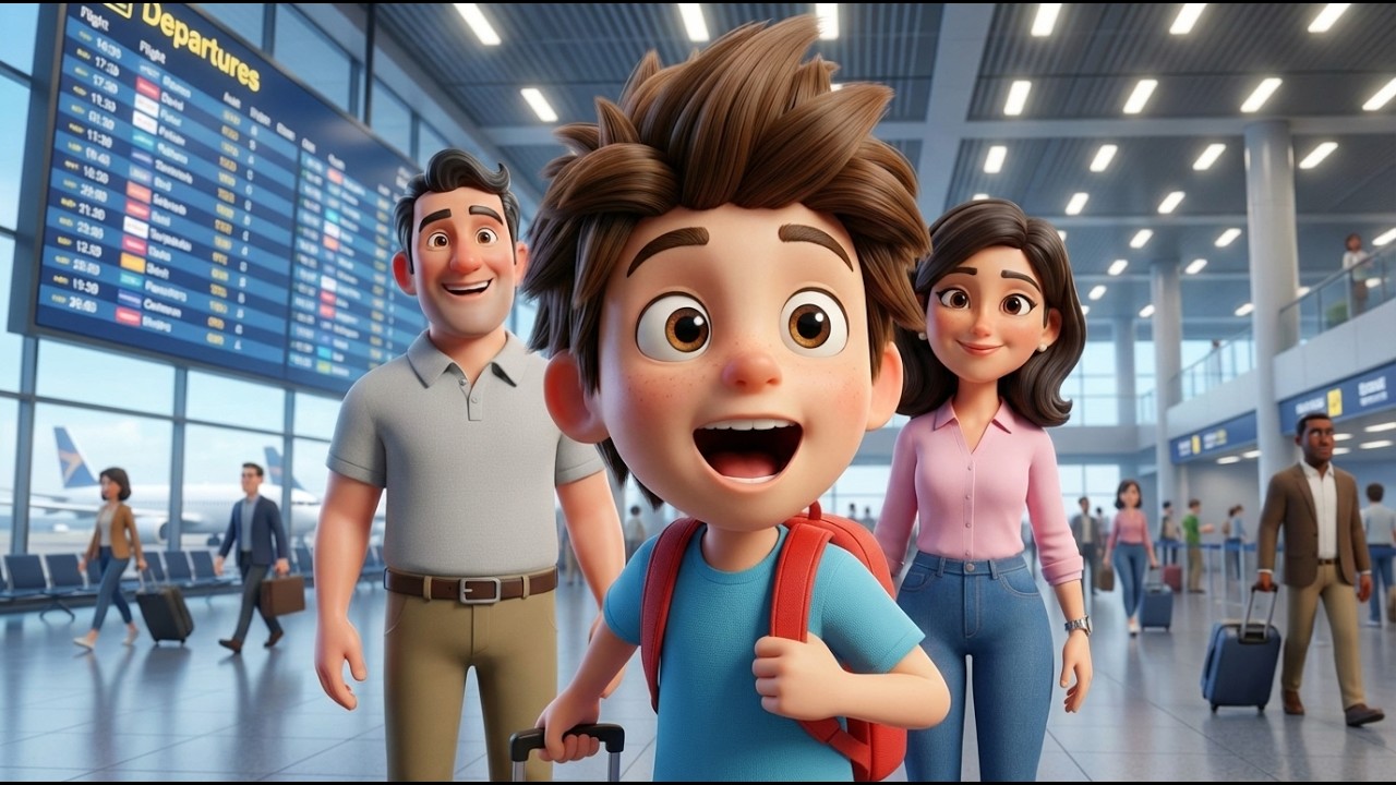 Toby’s First Flight ✈️ - Easy English Story ( B1 - B2 level) | #englishforbeginners