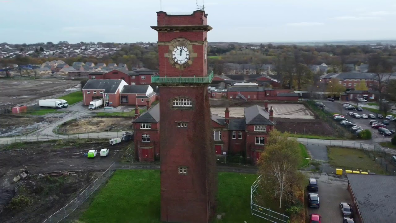 dji mini 2 drone fly round clock tower seacroft