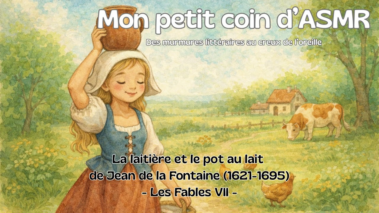 ASMR-FR Chuchotement du poème La laitière et le pot au lait de Jean de la Fontaine