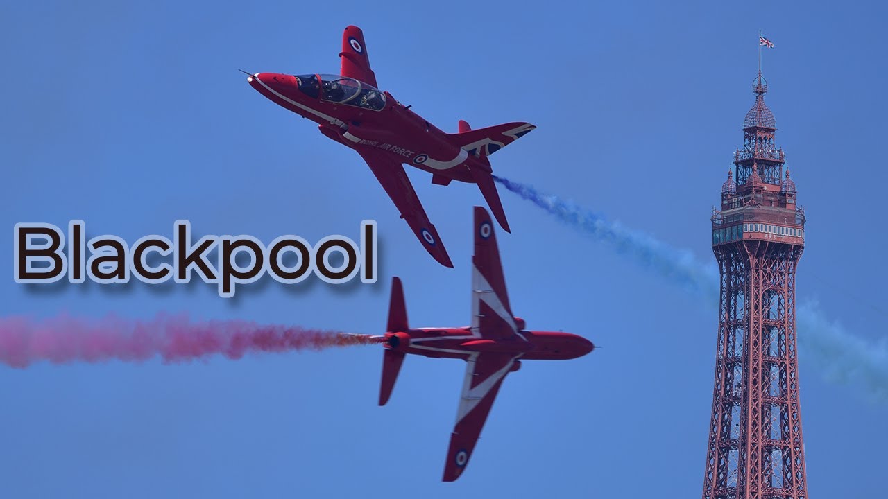 Red arrows display hear the pilots, Blackpool airshow.