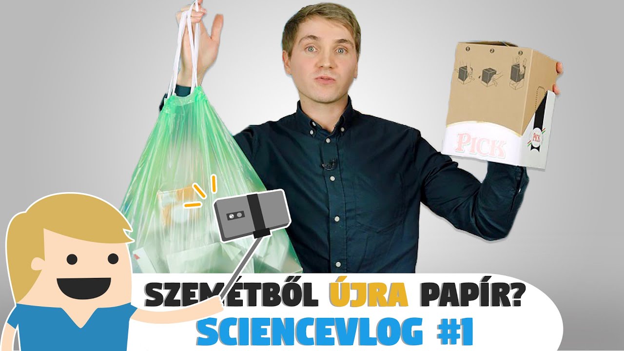 Megnéztem hogyan lesz a Szemétből újra Papír! - ScienceVlog#1