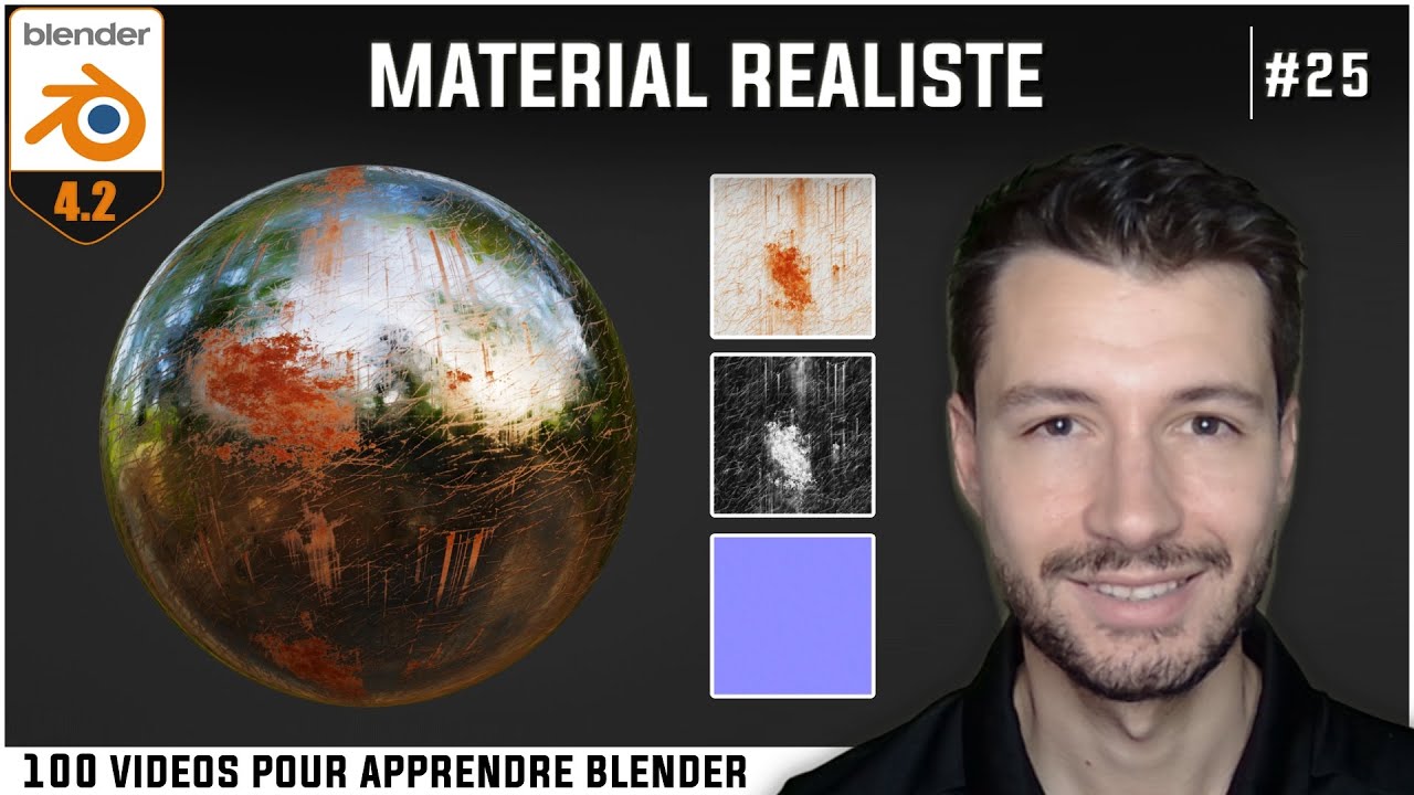 #25 | MATERIAL ET TEXTURE REALISTE  - Apprendre Blender en 100 vidéos [TUTO FR]