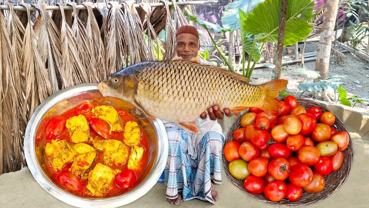 বিশাল সাইজের মিনার কাপ মাছ হস্তার টমেটো দিয়ে রান্না | Gold Fish Recipe