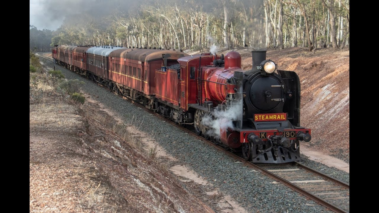 K190 on the Echuca Overlander at Huntly and Kangaroo Flat- 19/5/18