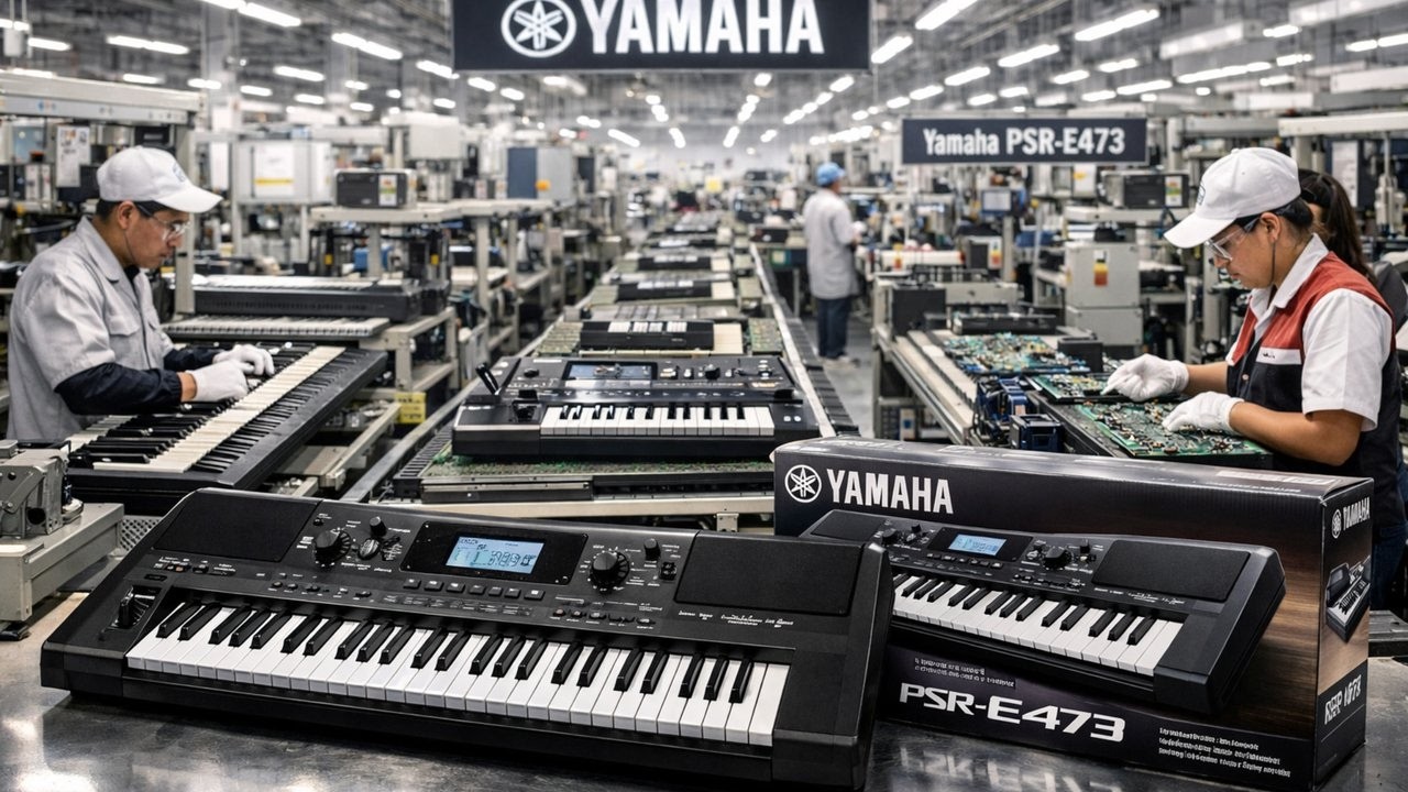 Dentro de la fábrica YAMAHA: así se produce el teclado Yamaha PSR-E473