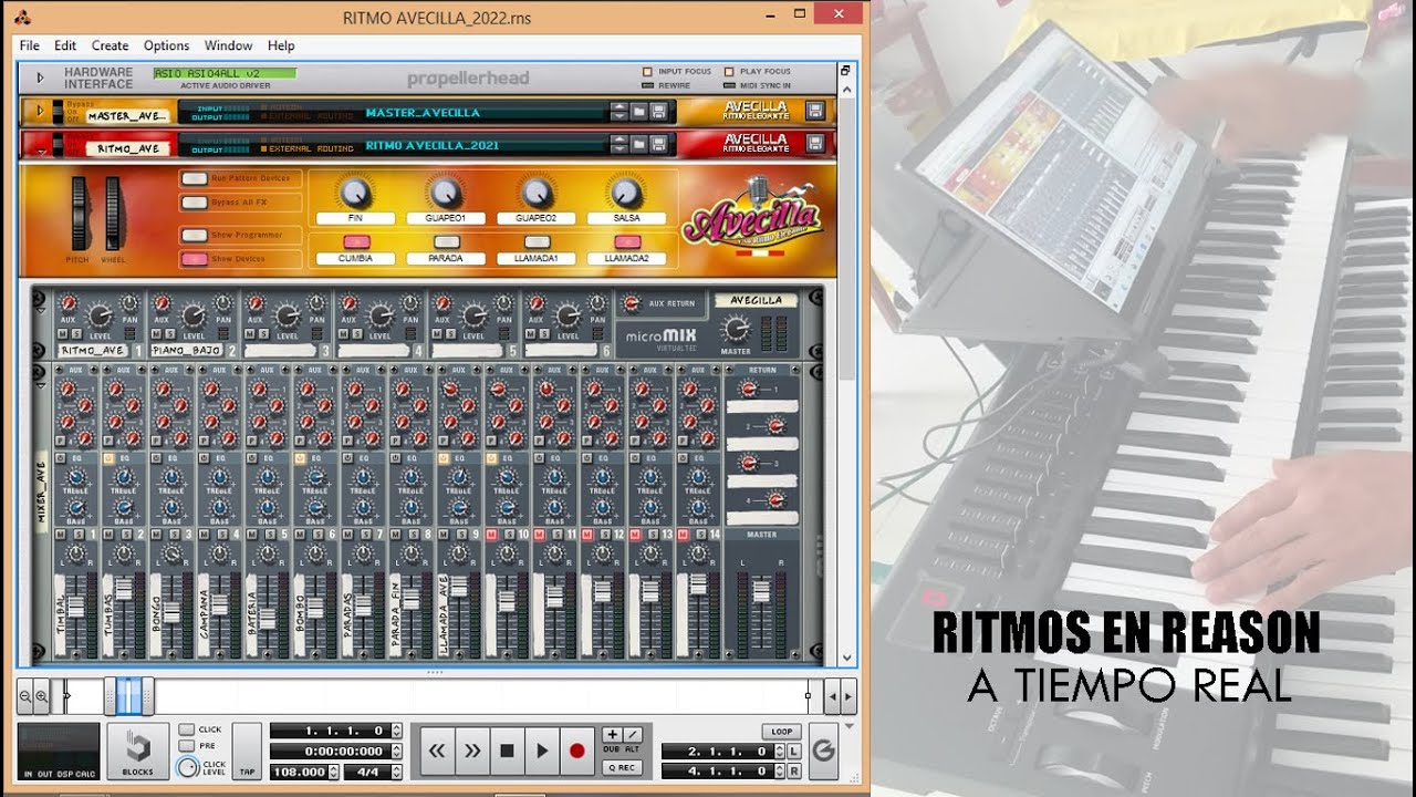 🎹 RITMOS EN REASON A TIEMPO REAL 🎹 Siempre gracias a DIOS.