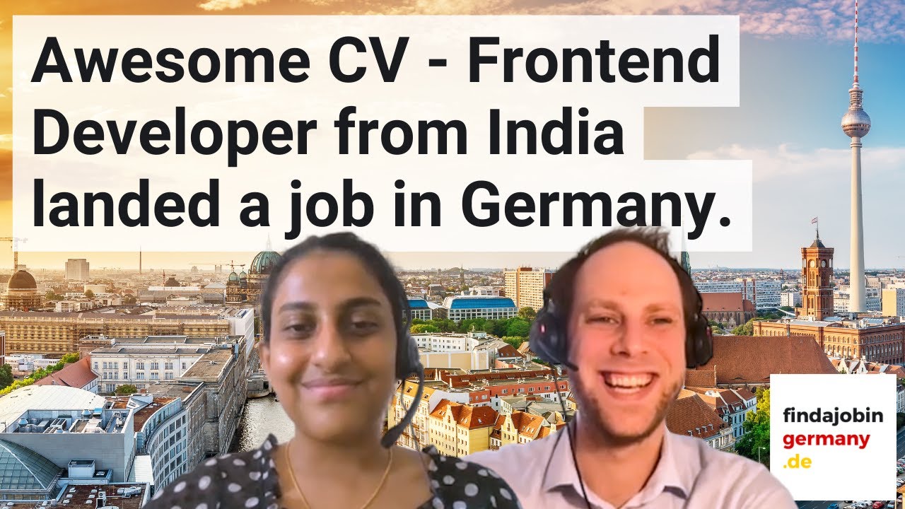 Awesome CV - Frontend Developer from India landed a job in Germany.