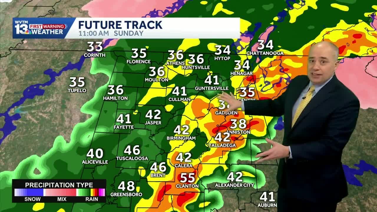 Winter Storm and heavy rain threat: Alabama's forecast brings rain, ice and an Arctic blast