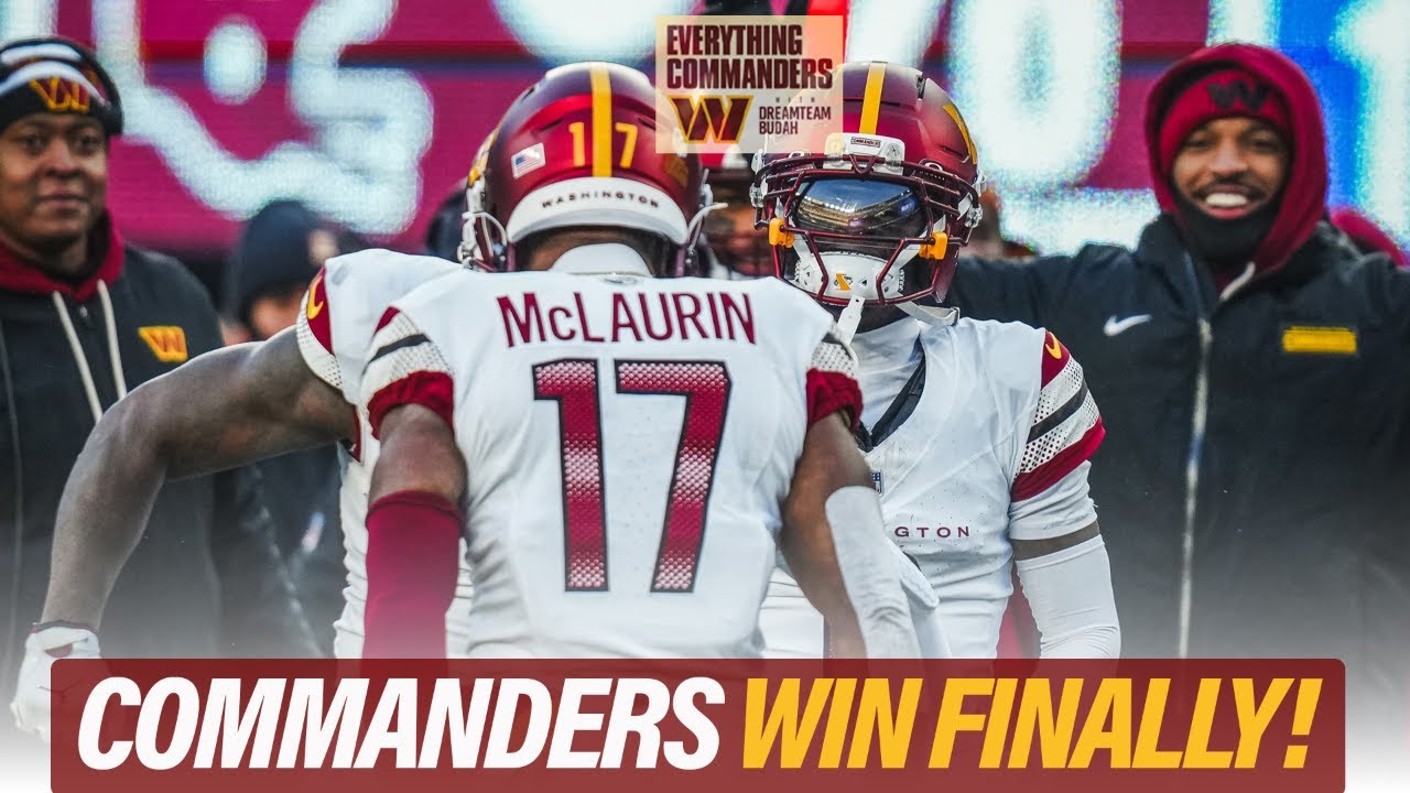 FINALLY!! 😤 COMMANDERS END 8-GAME LOSING STREAK AT GIANTS