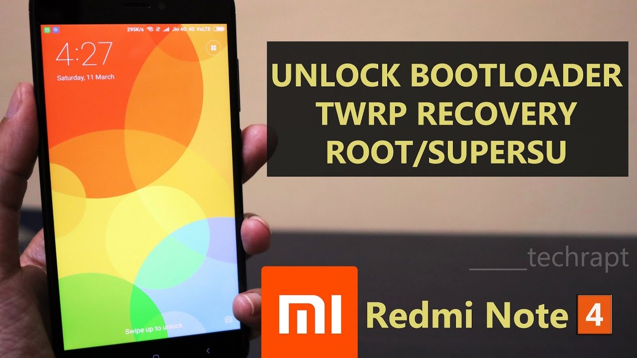 Xiaomi Redmi Note 4 [ How to Unlock Bootloader, Flash Custom Recovery and Root ] Detailed Guide