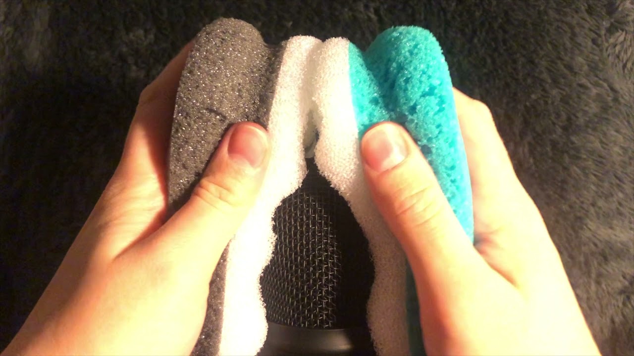 Bath sponge squeezing and crunching (no talking) | ASMR
