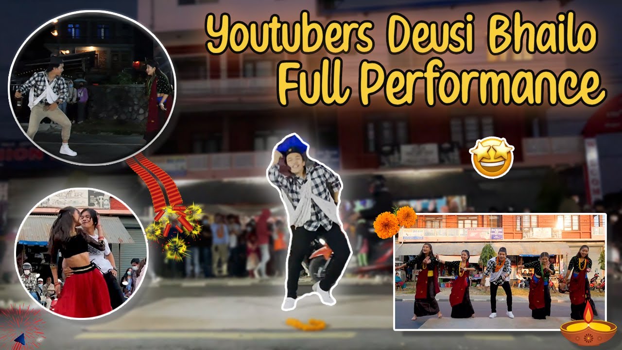 YouTubers Deusi Bhailo 2078 !!🤩 || Full Performance Video 💃🏻🕺🏻 || Abishek Gurung ft. Pokhareli Guys