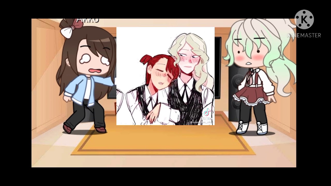Diana and Akko react to diakko