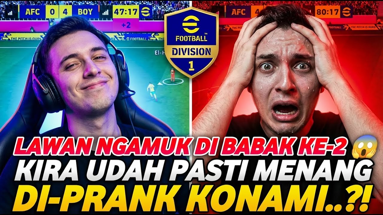 DARI 4-0 JADI SENAM JANTUNG! Gameplay eFootball 2026 Mobile Paling Tegang