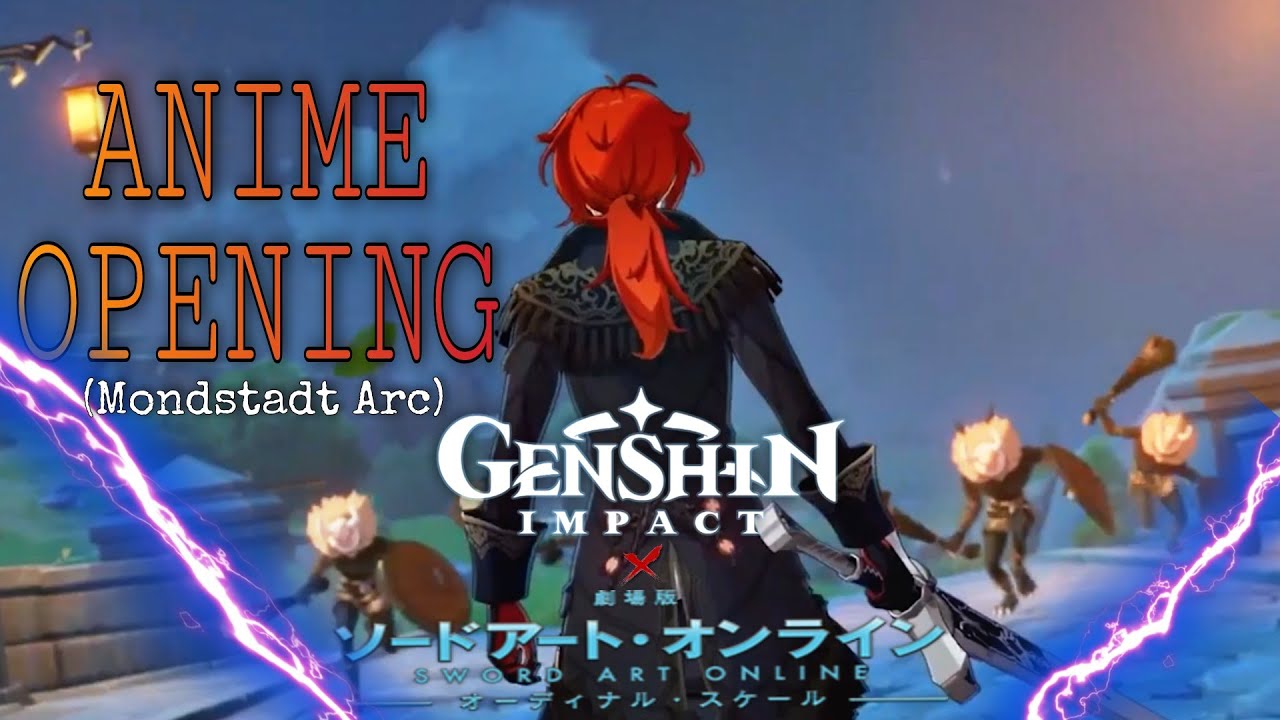 Genshin Impact : ANIME OPENING(Mondstadt Arc - Sword Art Online The Movie: Ordinal Scale OP)