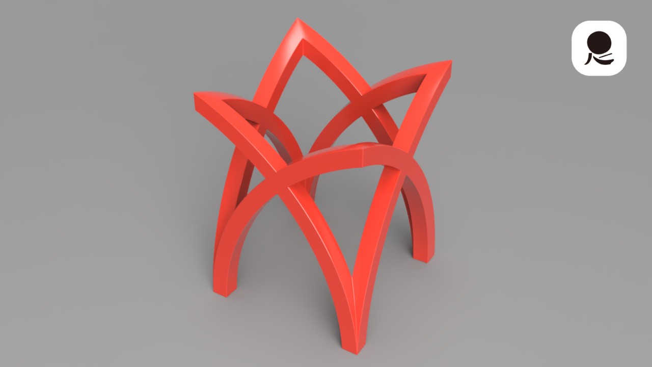 【立体設計通信313】Autodesk Fusion 交差アーチ構造 Intersecting arches