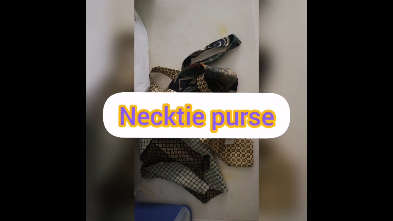 DIY Purse - Made from vintage necktie - Tutorial