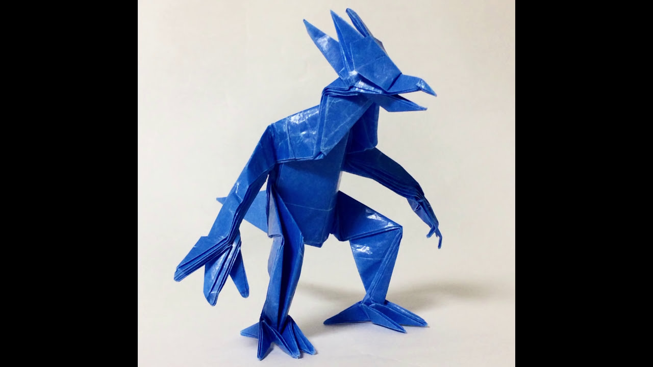 【ポケモン折り紙】　ゴルダックを折ってみた　【折り紙】pokemon origami golduck