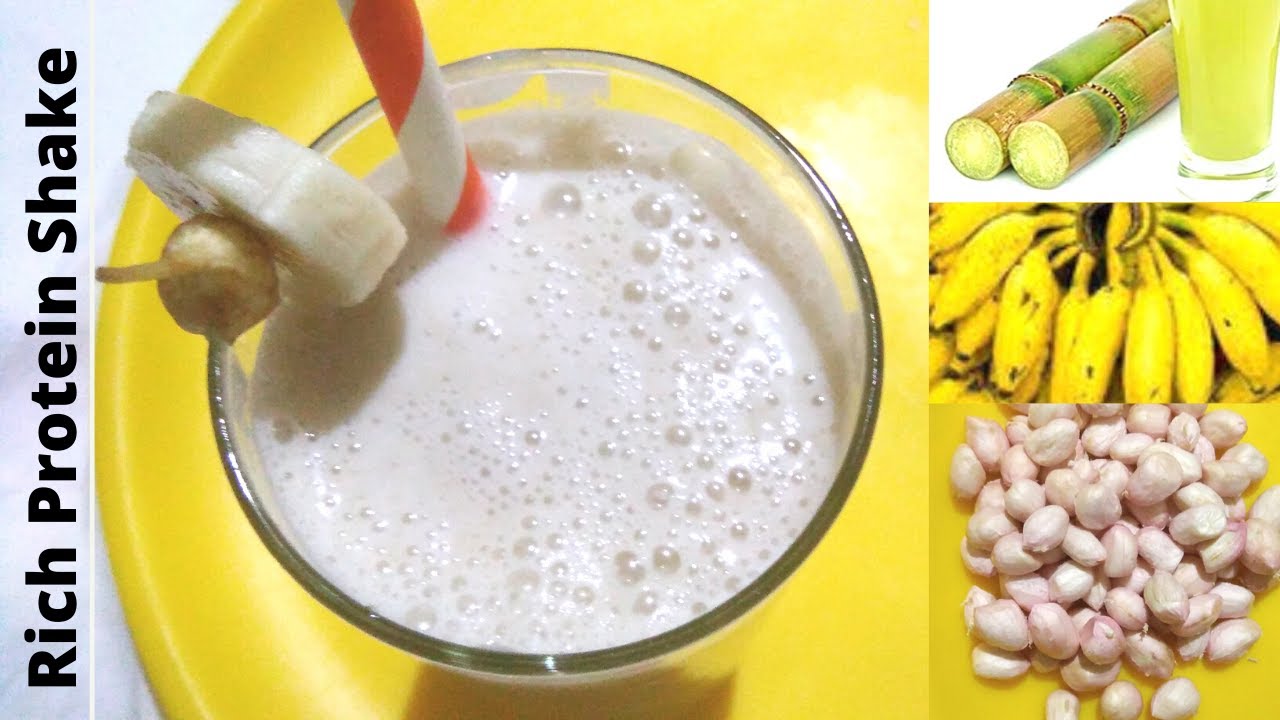 Groundnut Milk -Banana Shake | Home Made fresh Raw Peanuts Milk | Protien Drink Recipe by leaf food