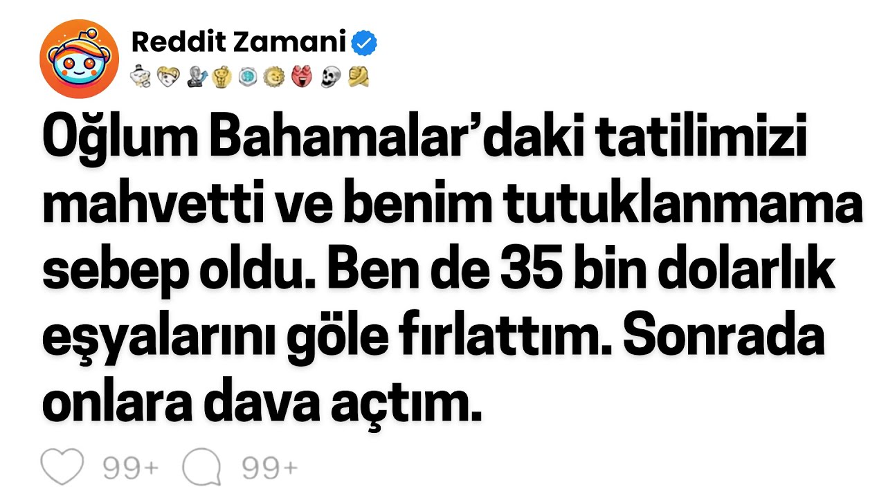 Oğlum Bahamalar’daki tatilimizi mahvetti ve benim tutuklanmama sebep oldu. Ben de 35 bin dolarlık...
