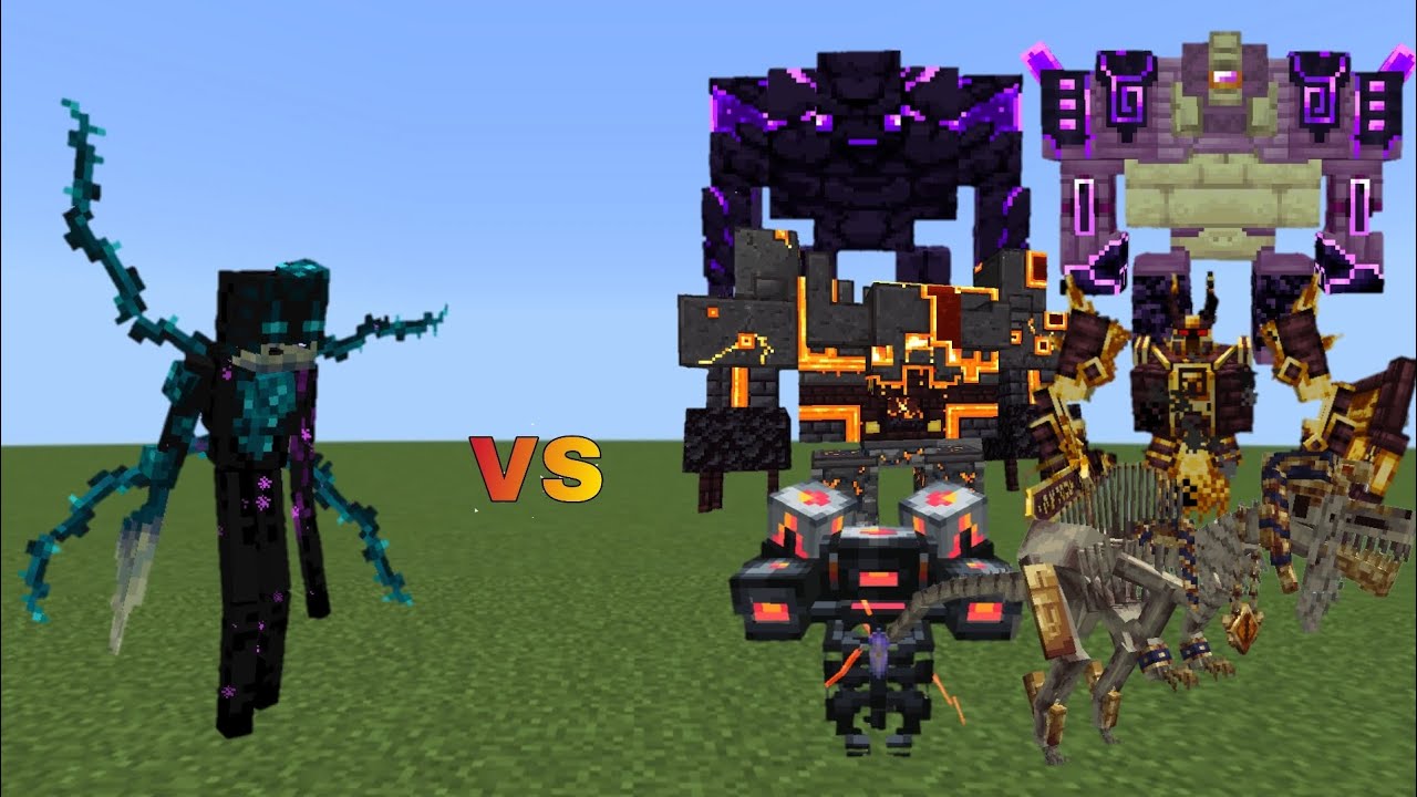 Sculk EnderMan vs L Ender Cataclysm | Minecraft Java | Mob Battle