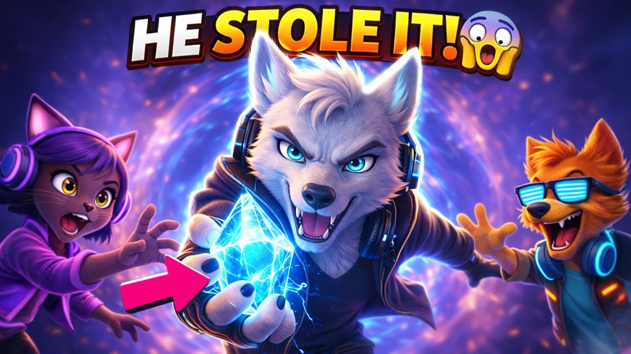 WOLF STOLE THE POWER CRYSTAL?! 😱 | LiPS BAND | AI Short Animated Cinematic Story