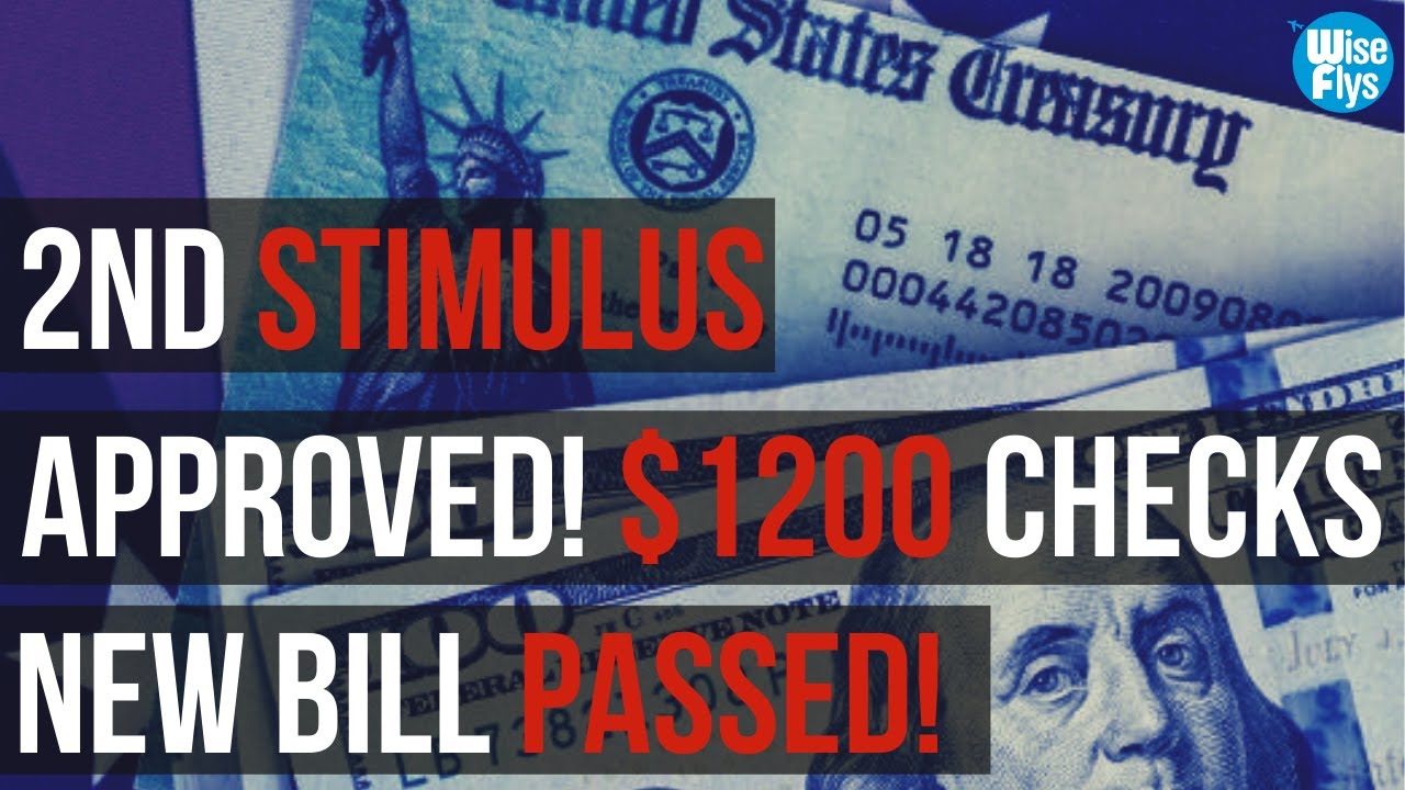 STIMULUS BILL JUST PASSED! $1200 Second Stimulus Check Passed by the House