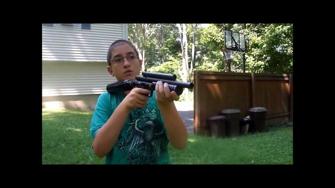 Sheridan PM-I Pump Paintball Gun Shooting