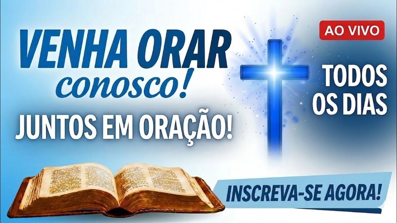 🔴 AO VIVO – Oração da Noite para Dormir em Paz | Entregue sua Noite a Deus
