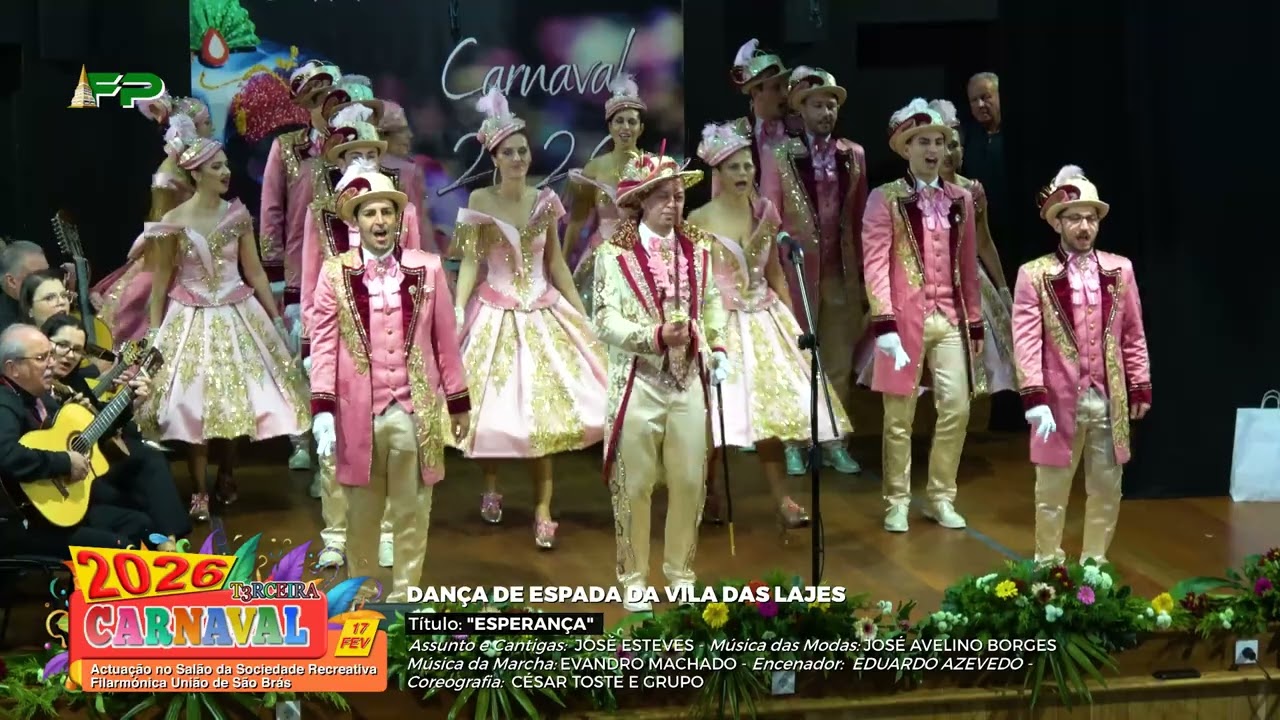 Carnaval 2026 - Dança de Espada da Vila das Lajes  - Actuação em São Brás   - 17 de Fevereiro 2026