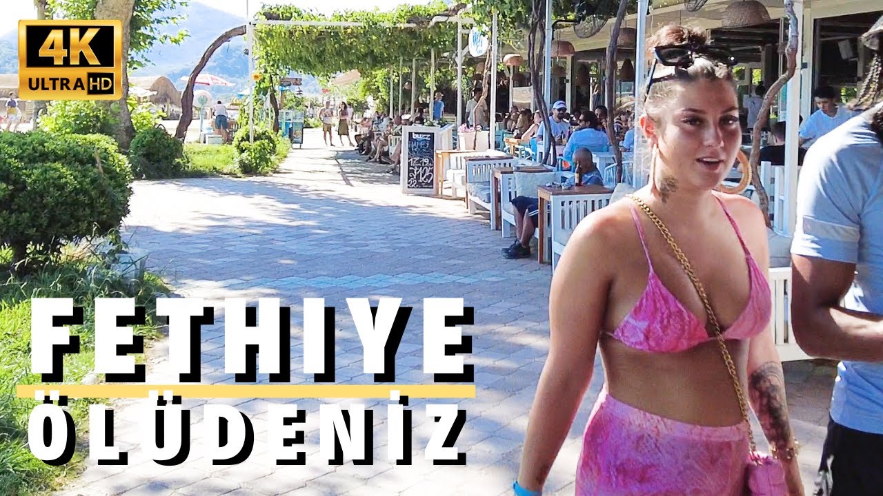 Fethiye Ölüdeniz Walk Tour  - Muğla, Turkey | July 2022 [4K UHD 60 fps]