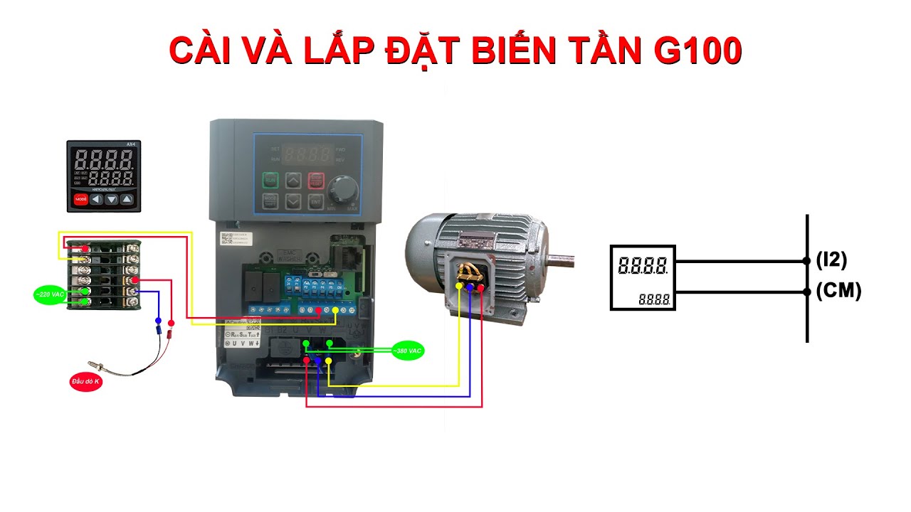 HƯỚNG DẪN LẮP ĐẶT ĐỒNG HỒ NHIỆT ĐỘ THAY ĐỔI TẦN SỐ CHO BIẾN TẦN LS G100 - CODIENHAIAU.COM ✅