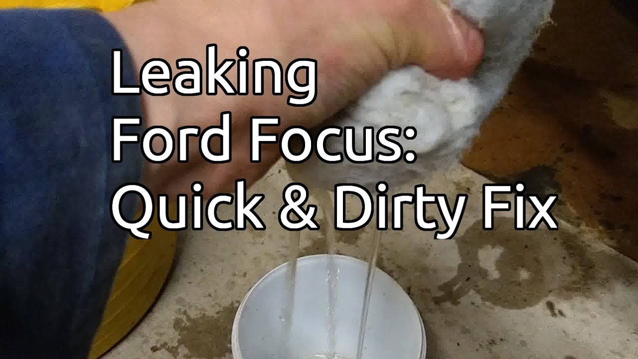 Ford Focus: Water in the boot / trunk, quick and dirty fix