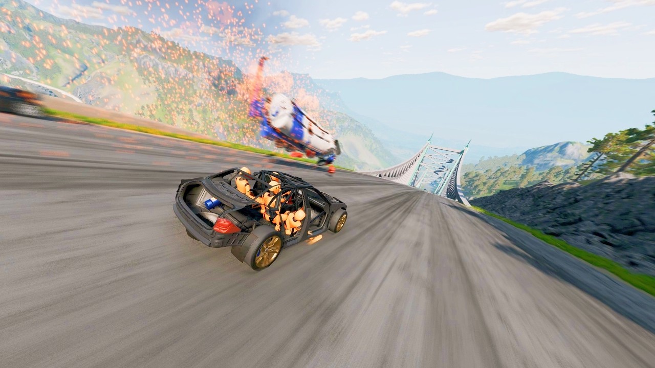 Full Throttle INSANE Long Downhill Mayhem! | BeamNG.drive Epic Crashes & Speed Test #31