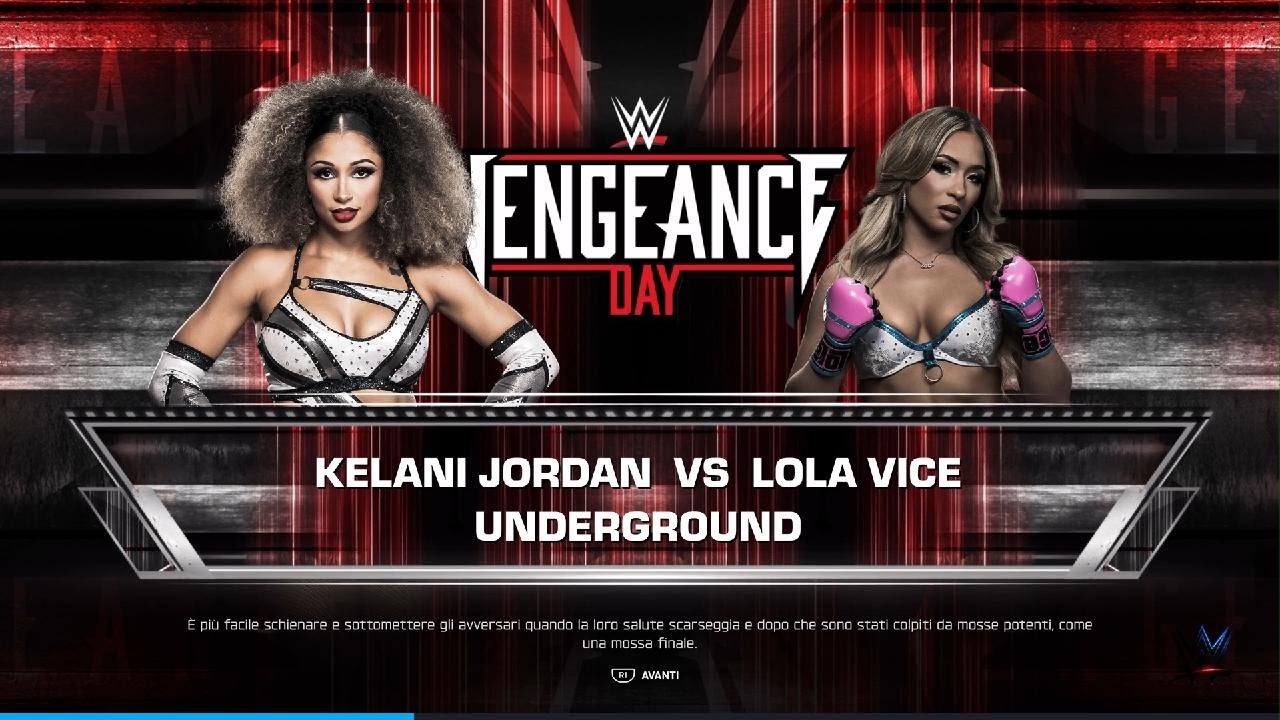 WWE 2K26 - Kelani Jordan vs Lola Vice - Underground Match - Vengeance Day 2026