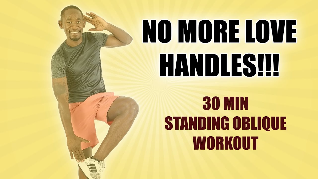 Best 30-Minute Standing Oblique Workout to GET RID OF LOVE HANDLES