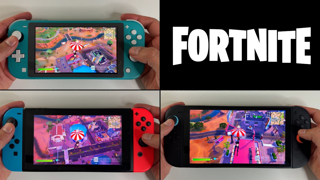 Fortnite on Nintendo Switch LITE vs. Switch 1 vs. Switch 2 | Chapter 7 Season 2