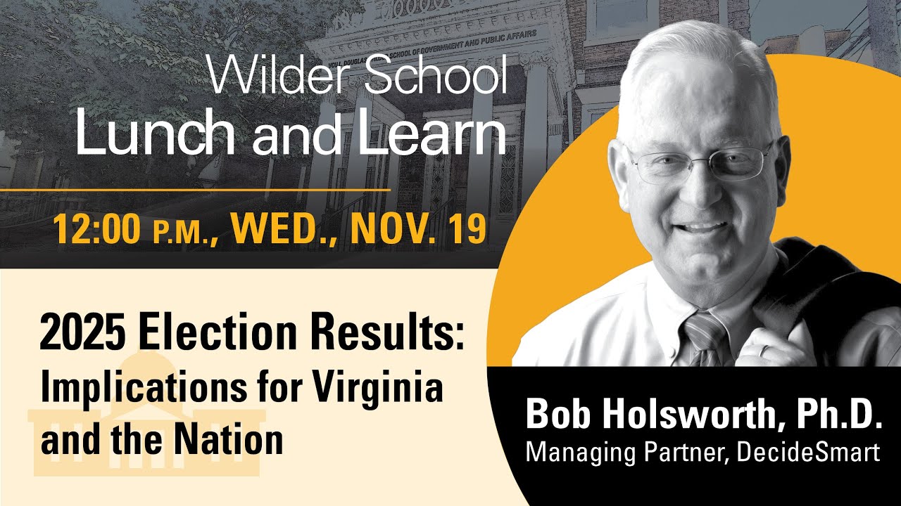 Lunch and Learn - The 2025 Election Results: Implications for Virginia and the Nation