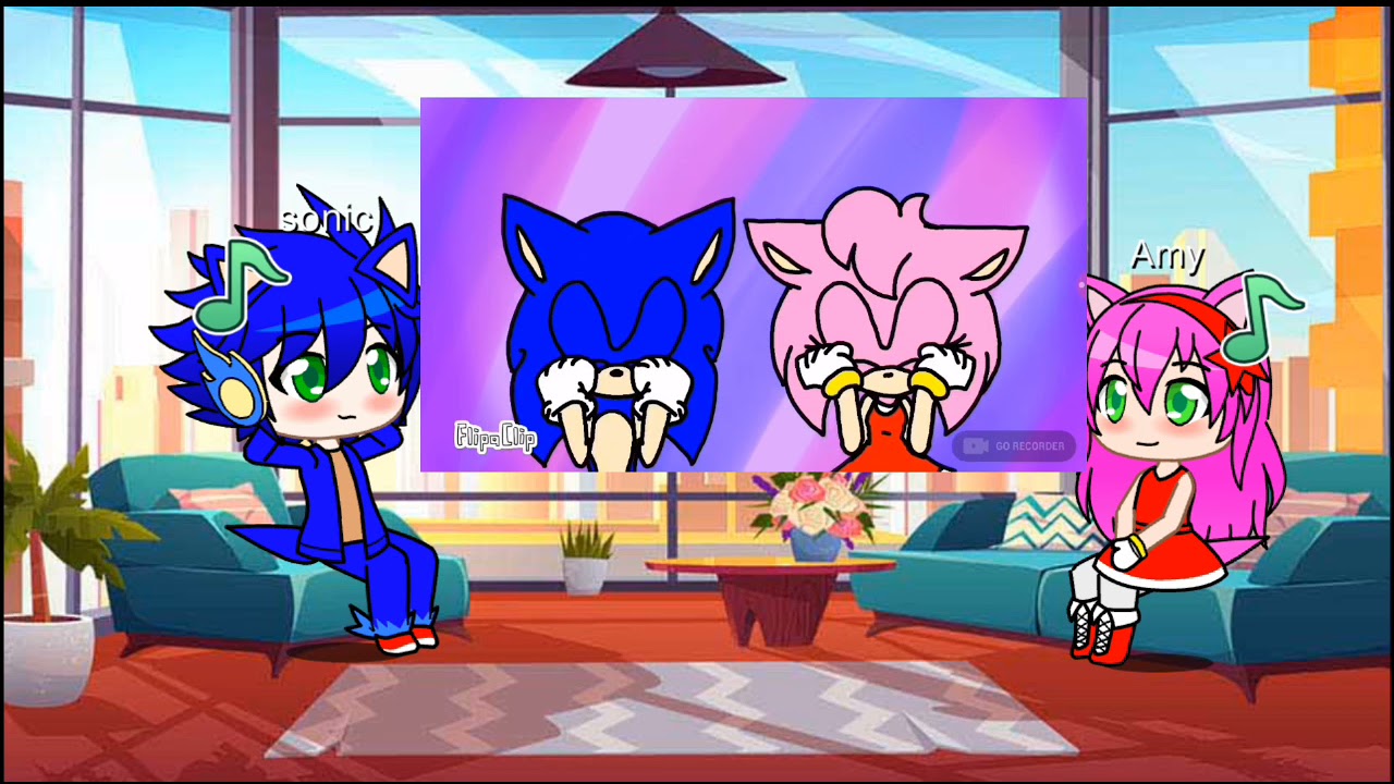 //Sonic and Amy look video Sonamy//😏😘
