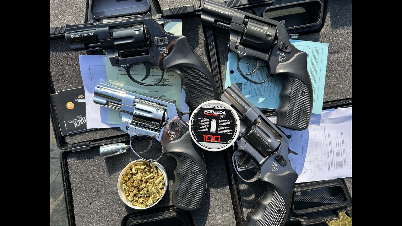 Rewolwery Hukowe EKOL VIPER 6MM LONG BAS 2.5 Bez Pozwolenia - Omówienie, Testy Amunicji I Rac