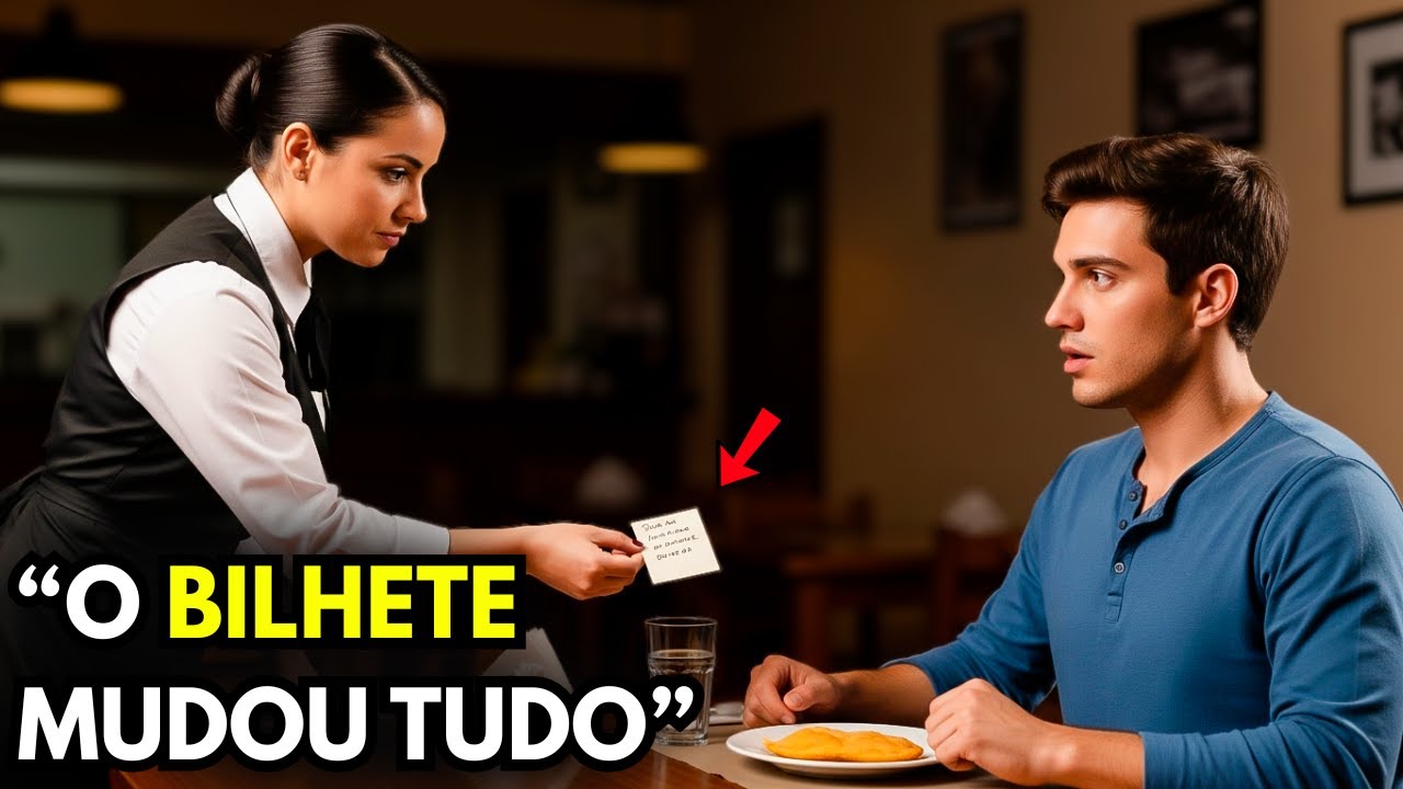 MILIONÁRIO DISFARÇADO PEDE UM PASTEL — E A NOTA DA GARÇONETE O DEIXA SEM REAÇÃO