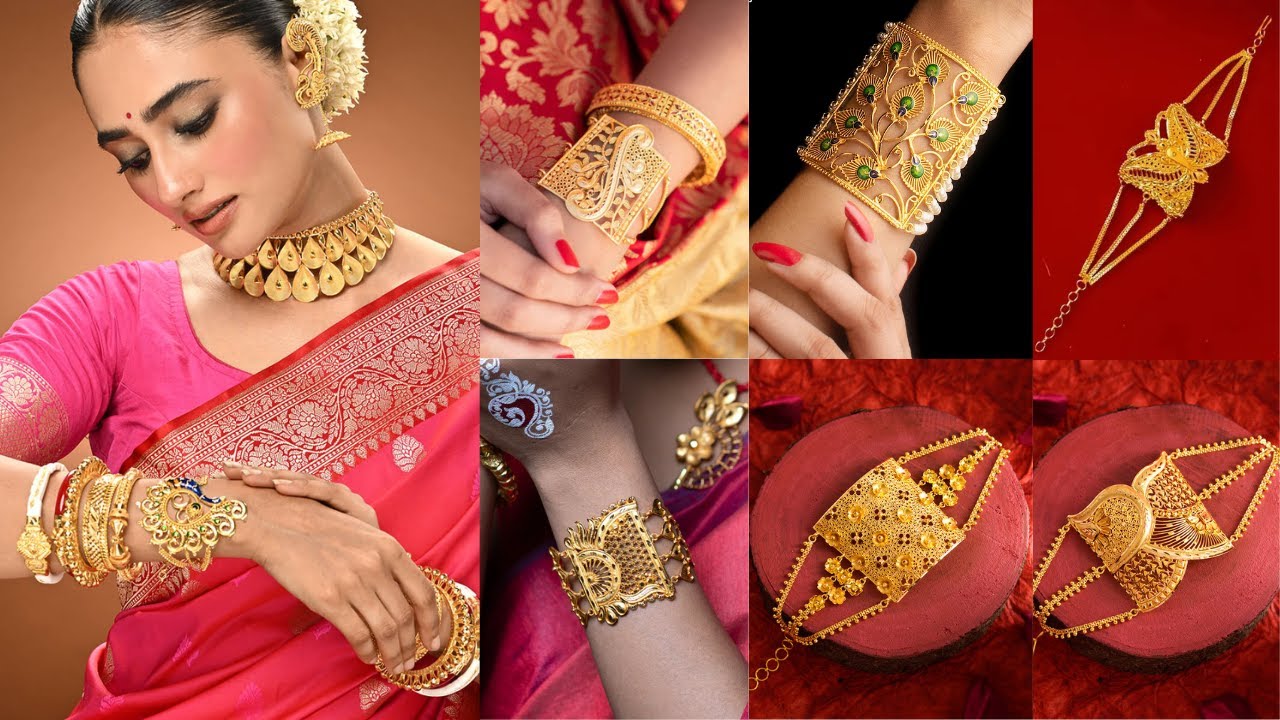 Beautiful Gold Mantasha Designs//Trendy gold jewellery for women & girls//gold jewelry design ideas