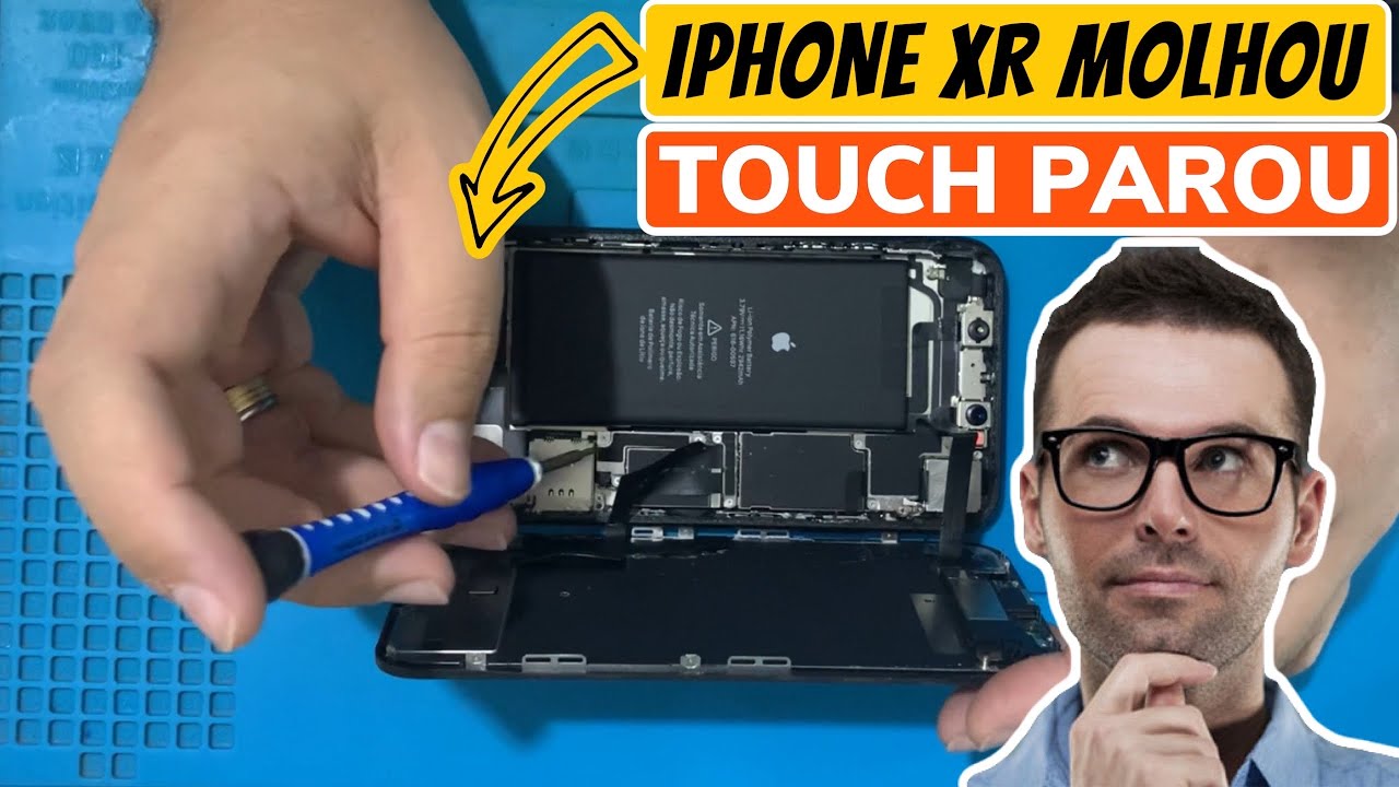 iPhone XR Molhou e touch parou | Limpeza mais desoxidação dos flex do touch | Orçamento $