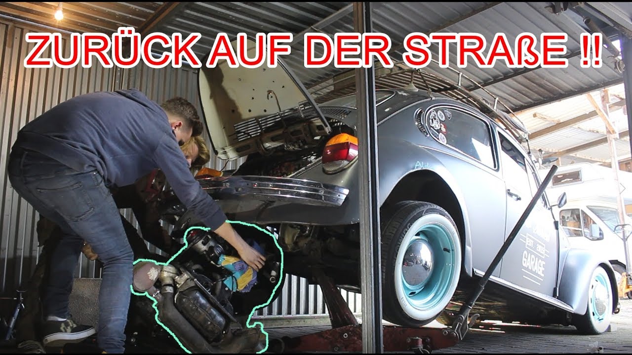 LOW BUDGET KÄFER LÄUFT WIEDER | Neuer Motor eingebaut!!