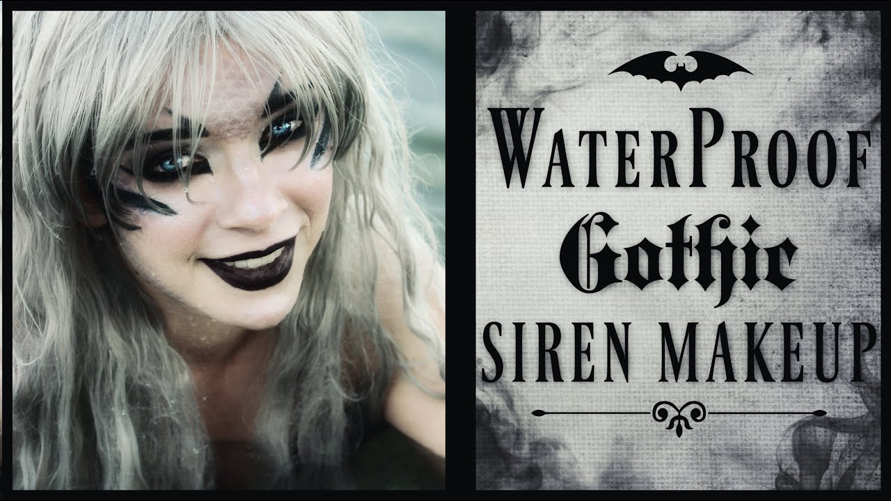 WATERPROOF GOTHIC MAKEUP TUTORIAL: Demonic Siren ♥ Halloween Makeup you can swim in! #DevilFish
