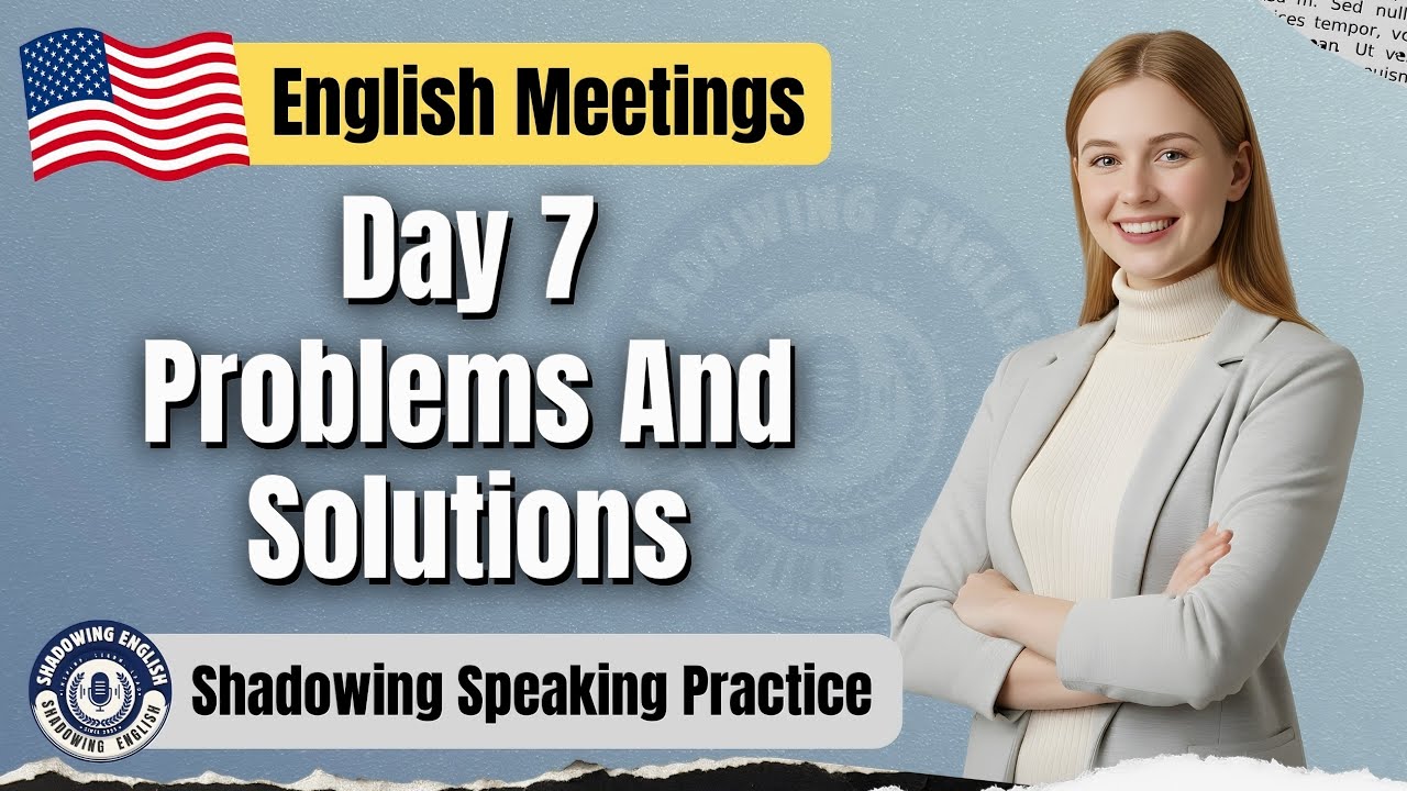 30 English Phrases for Talking About Problems and Solutions | Shadowing English Speaking Practice